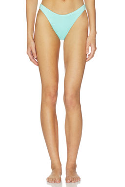 PQ - Sarah Women's High-Cut Pull-On Bikini Bottom Aqua