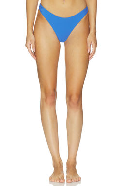 PQ - Ruched Women's Pull-On Bikini Bottom Blue