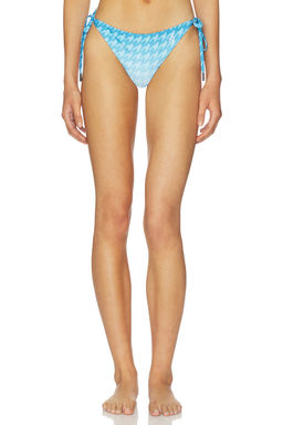 Perfect Moment - Salinas Women's Side Tie Printed Bikini Bottom Blue