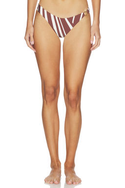 Seafolly - Coastline Women's High Cut Bikini Bottom Cocoa