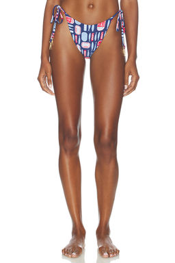 Show Me Your Mumu - Tides Women's Self Tie Bikini Bottoms Salty Sardines