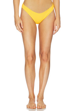 Show Me Your Mumu - Silvana Women's Scrunch Textured Bikini Bottom Honey