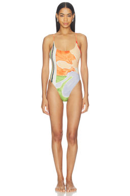 Significant Other - Enid Maillot Women's Adjustable Strap One Piece Swimsuit Multi-Color