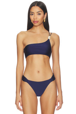 Shani Shemer - Ryan Women's One-Shoulder Unpadded Bikini Top Indigo
