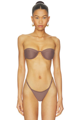Tropic of C - Mariel Women's Underwire Unpadded Bikini Top Driftwood