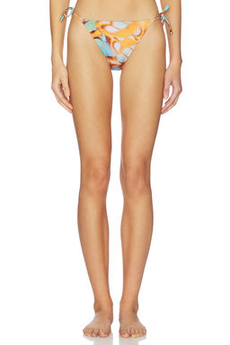 vitamin A - EcoLux Women's Side Tie Bikini Bottom Malachite Butterfly