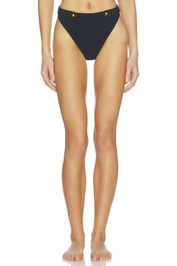 Vix Swimwear - Lian Hotpants Women's Gold Stud High Waist Bikini Bottoms Black