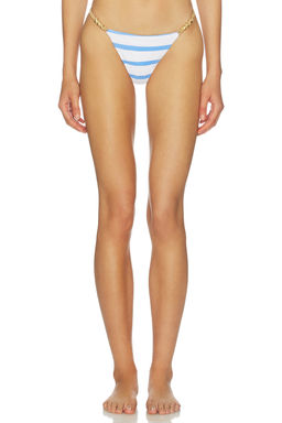 Vix Swimwear - Paige Women's Cheeky Striped Bikini Bottom Multi-Color