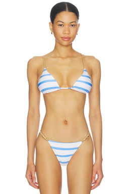 Vix Swimwear - Paige Women's Padded T-Back Triangle Bikini Top Multi-Color