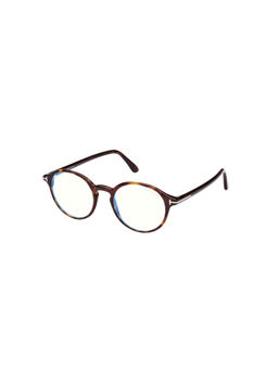 Tom Ford Eyewear - Unisex Brown Oval Eyeglass Frames - FT5867-B 49 052