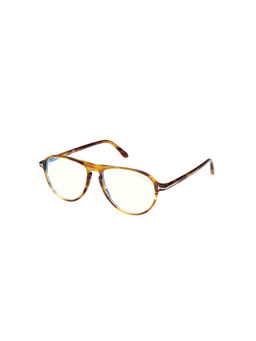 Tom Ford Eyewear - Men Brown Pilot Eyeglass Frames - FT5869-B 54 050
