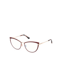 Tom Ford Eyewear - Women Red Cat Eye Eyeglass Frames - FT5877-B 56 069