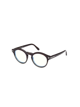 Tom Ford Eyewear - Unisex Brown Oval Eyeglass Frames - FT5887-B 49 056