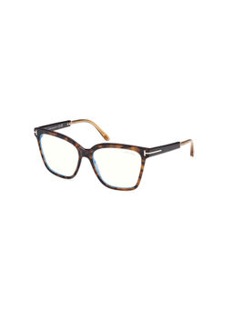 Tom Ford Eyewear - Women Brown Square Eyeglass Frames - FT5892-B 56 052