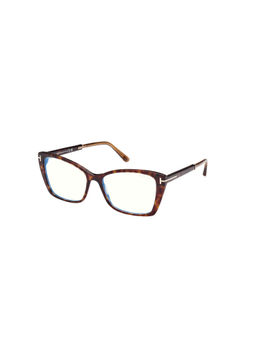 Tom Ford Eyewear - Women Brown Cat Eye Eyeglass Frames - FT5893-B 55 052