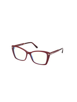 Tom Ford Eyewear - Women Wine Cat Eye Eyeglass Frames - FT5893-B 55 069