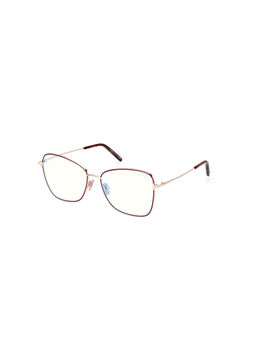 Tom Ford Eyewear - Women Wine Butterfly Eyeglass Frames - FT5906-B 55 069