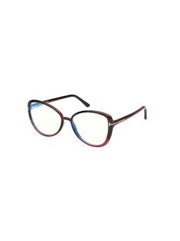 Tom Ford Eyewear - Women Brown Butterfly Eyeglass Frames - FT5907-B 55 055
