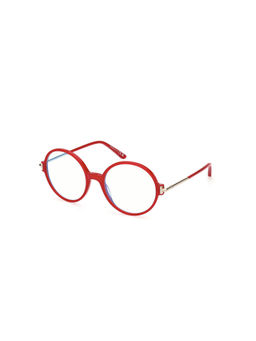 Tom Ford Eyewear - Women Red Round Eyeglass Frames - FT5914-B 53 066