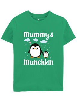 Zeezeezoo - Half Sleeves Mummy's Munchkin Kids T-Shirt - Green