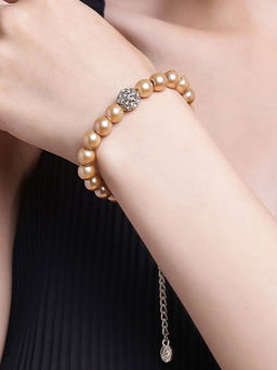 Estele - Gold Plated Adorable Pearl Bracelet for Women