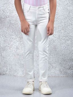 CRIMSOUNE CLUB - Boys White Jeans