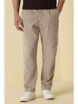 Allen Solly - Men Beige Cotton Trousers