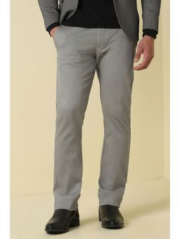 Allen Solly - Men Grey Cotton Blend Trousers
