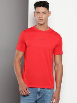 Tommy Hilfiger - Mens Red Solid T-Shirt