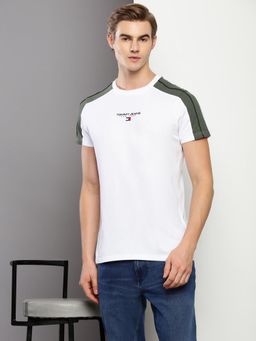 Tommy Hilfiger - Mens White Colorblock T-Shirt