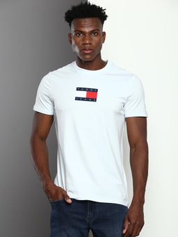 Tommy Hilfiger - Mens White Solid T-Shirt