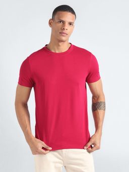 Tommy Hilfiger - Mens Red Solid T-Shirt