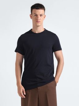 Tommy Hilfiger - Mens Navy Blue Solid T-Shirt