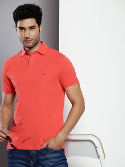 Tommy Hilfiger - Mens Coral Solid Polo T-Shirt