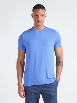 Tommy Hilfiger - Mens Blue Solid T-Shirt