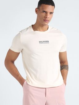 Tommy Hilfiger - Mens Off White Color T-Shirt