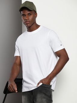 Tommy Hilfiger - Mens White Solid T-Shirt
