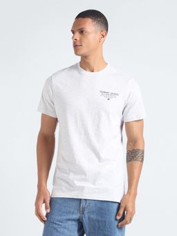 Tommy Hilfiger - Mens Grey Solid Slim T-Shirt
