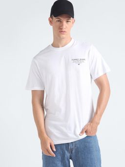Tommy Hilfiger - Mens White Solid Slim T-Shirt