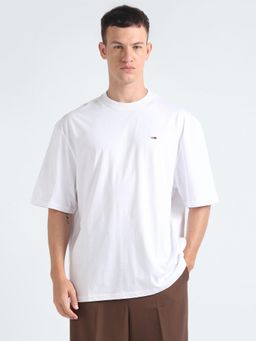 Tommy Hilfiger - Mens White Oversized Solid T-Shirt
