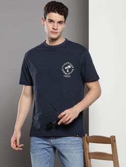 Tommy Hilfiger - Mens Navy Blue Typograhpy T-Shirt