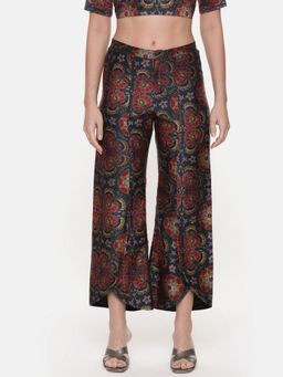 ASMI By Mayank Modi - Multicolor Silk Chanderi Printed Palazzo