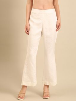 ASMI By Mayank Modi - Ivory Bemberg Silk Pants