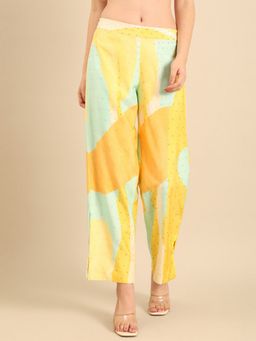 ASMI By Mayank Modi - Yellow Muslin Pants