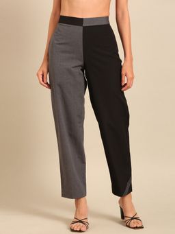 ASMI By Mayank Modi - Black Malai Cotton Pants
