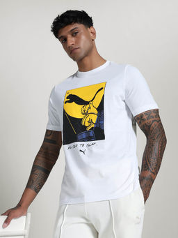 Puma - White Graphics Shadow Play Men's T-Shirt