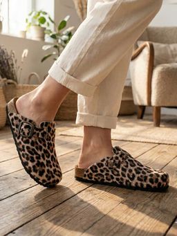 LYDC LONDON - Women Brown Pu Slip On Mules