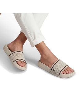 Neeman's - Men Brown Knitted Slip On Sliders
