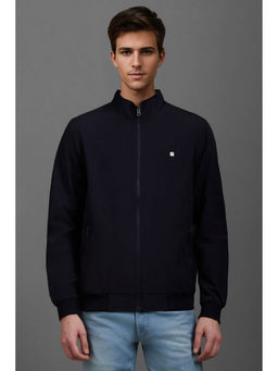Louis Philippe - Men Casual Navy Solid Jackets