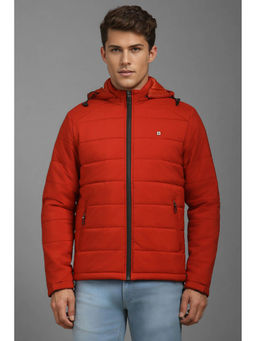 Louis Philippe - Men Casual Red Solid Jackets